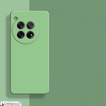 Liquid Air silikoninis dėklas su kameros apsauga - šviesiai žalias (Oneplus 12 5G) Liquid Air silikoninis dėklas su kameros apsauga - šviesiai žalias (Oneplus 12 5G)